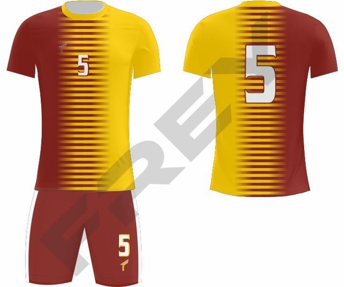 Ev 10 Voleybol Forması SARI-KIRMIZI