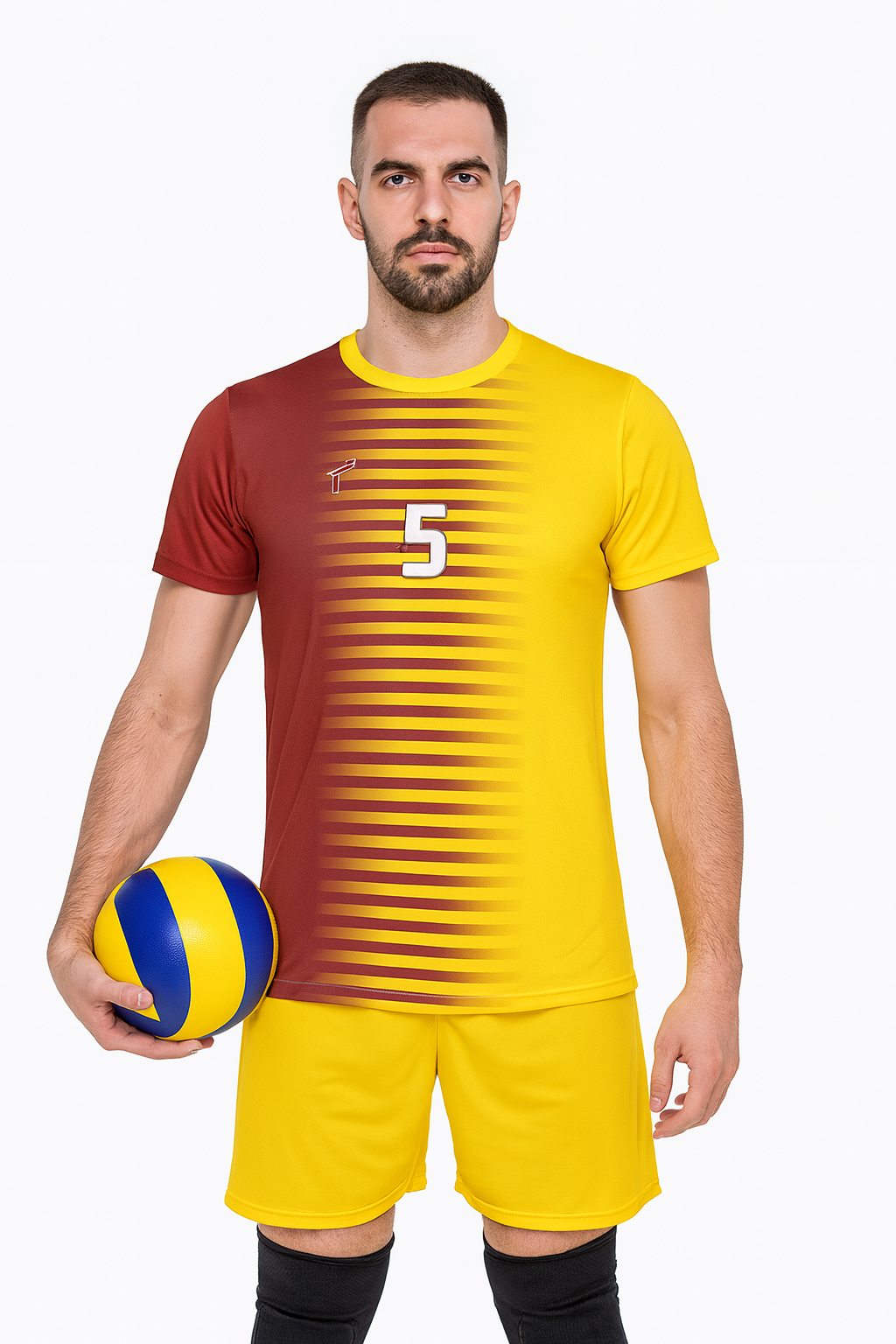 Ev 10 Voleybol Forması SARI-KIRMIZI