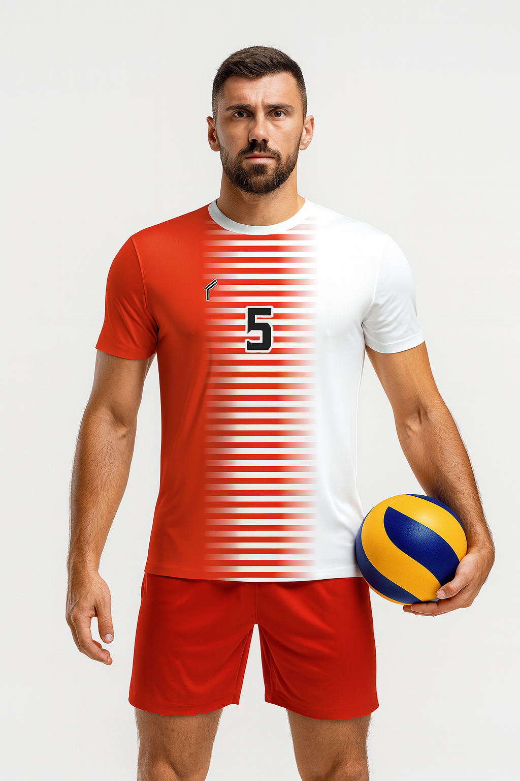 Ev 10 Voleybol Forması KIRMIZI-BEYAZ