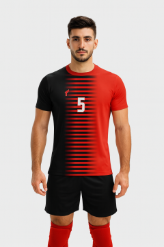 Ev 10 Voleybol Forması KIRMIZI-SİYAH