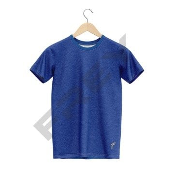 Tişört Basic Saks Mavi