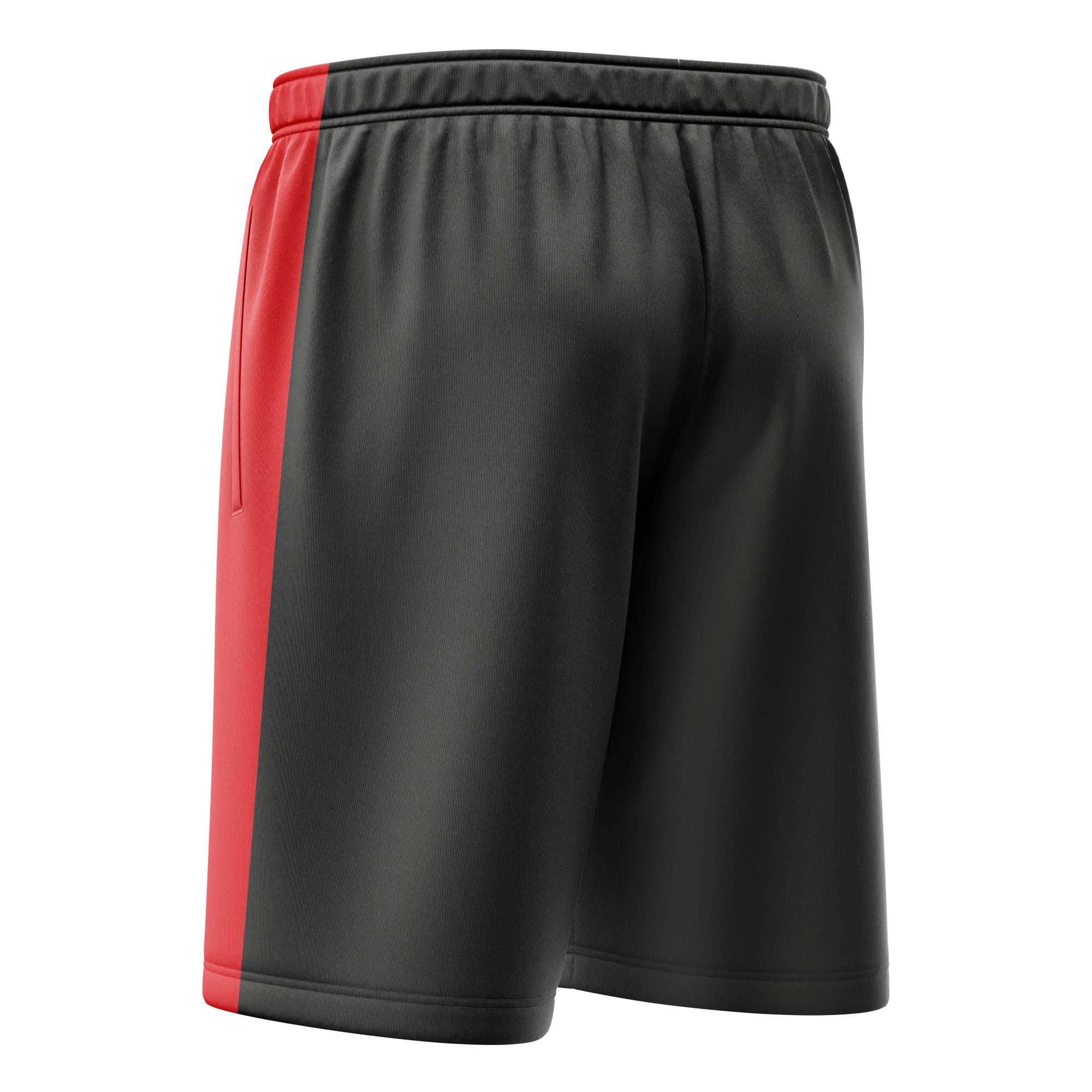 Freysport Siyah Kırmızı Günlük Şort