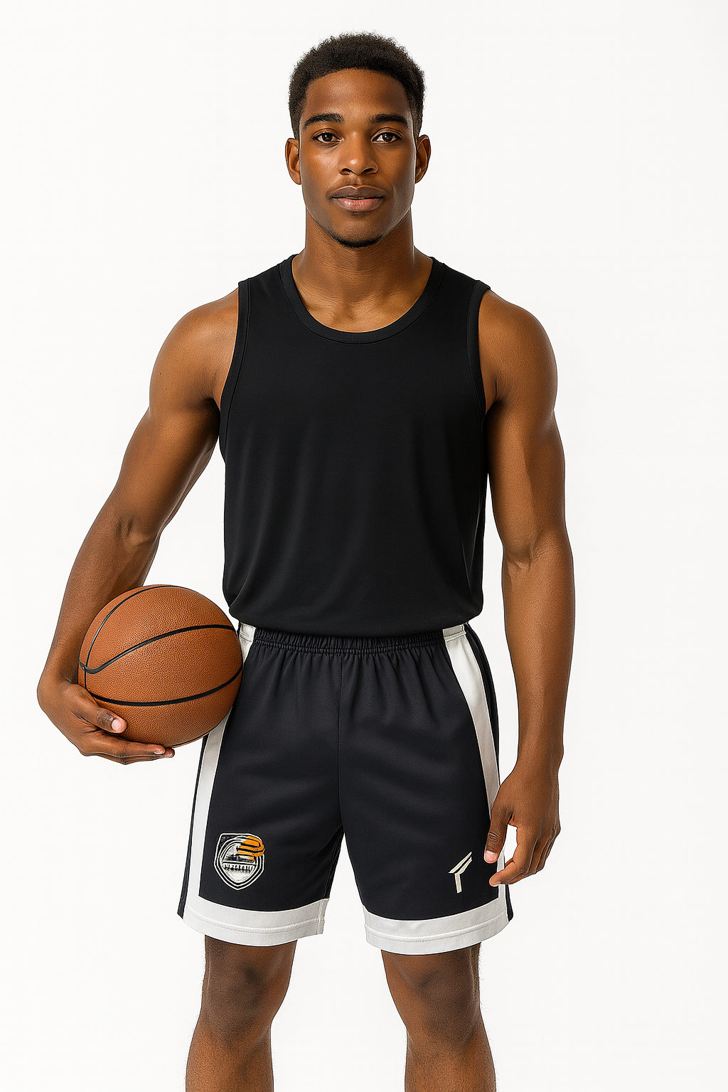 Freysport Basketbol Şortu Siyah Beyaz