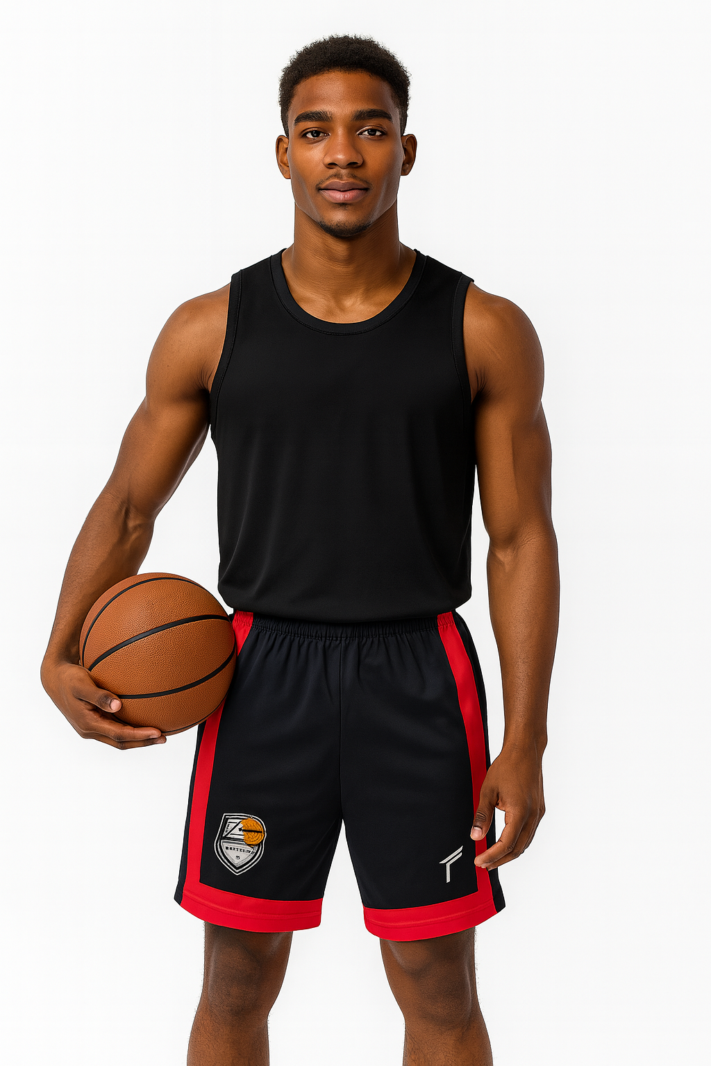 Freysport Basketbol Şortu Siyah Kırmızı