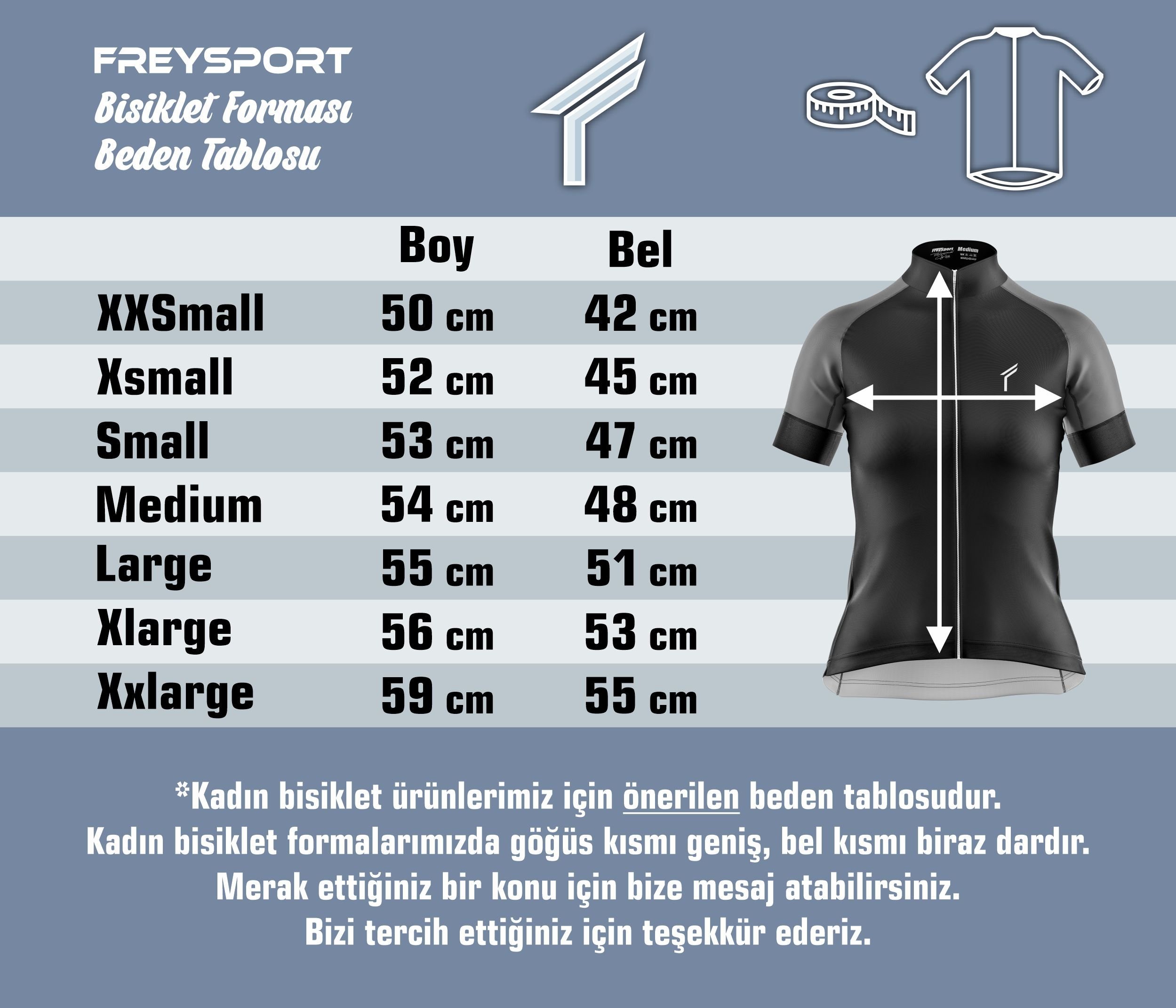 Freysport Siyah Kadın Bisiklet Forması