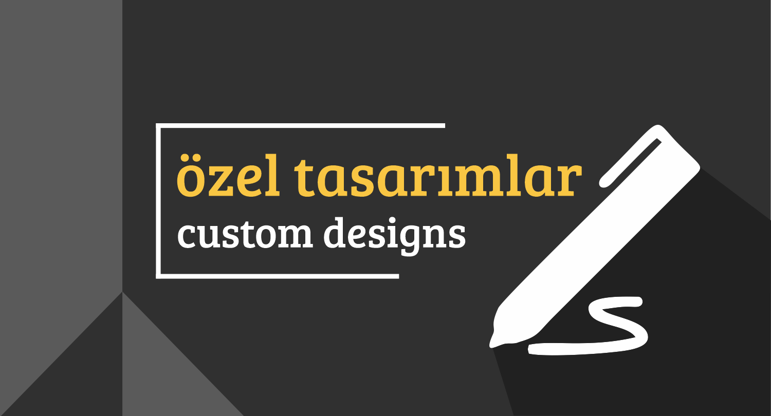 <span>ÖZEL TASARIMLAR</span><a>Alışverişe Başla</a>