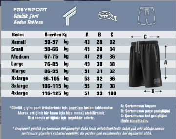 Freysport Lacivert Günlük Şort ( XXL Beden Outlet)