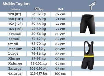 Freysport California Kısa Askılı Bisiklet Taytı - TM 8 Saatlik Ped