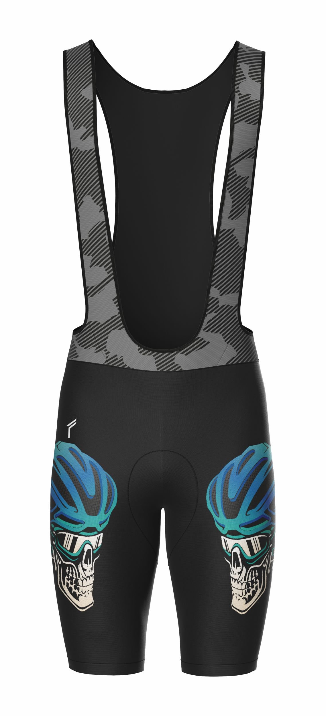 Freysport Skull Kısa Askılı Bisiklet Taytı - TM 8 Saatlik Ped