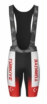 Freysport Türkiye Kısa Askılı Bisiklet Taytı - TM 8 Saatlik Ped