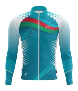 Freysport Azerbaycan Bisiklet Forması Uzun Kollu