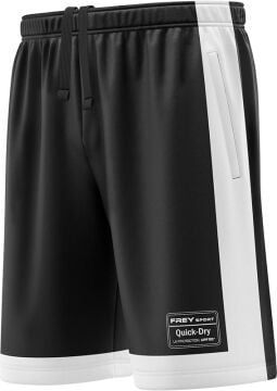 Freysport Siyah Beyaz Günlük Şort