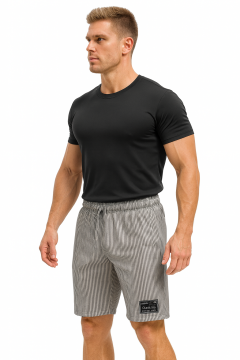 Freysport Beyaz Siyah Günlük Şort CREPE
