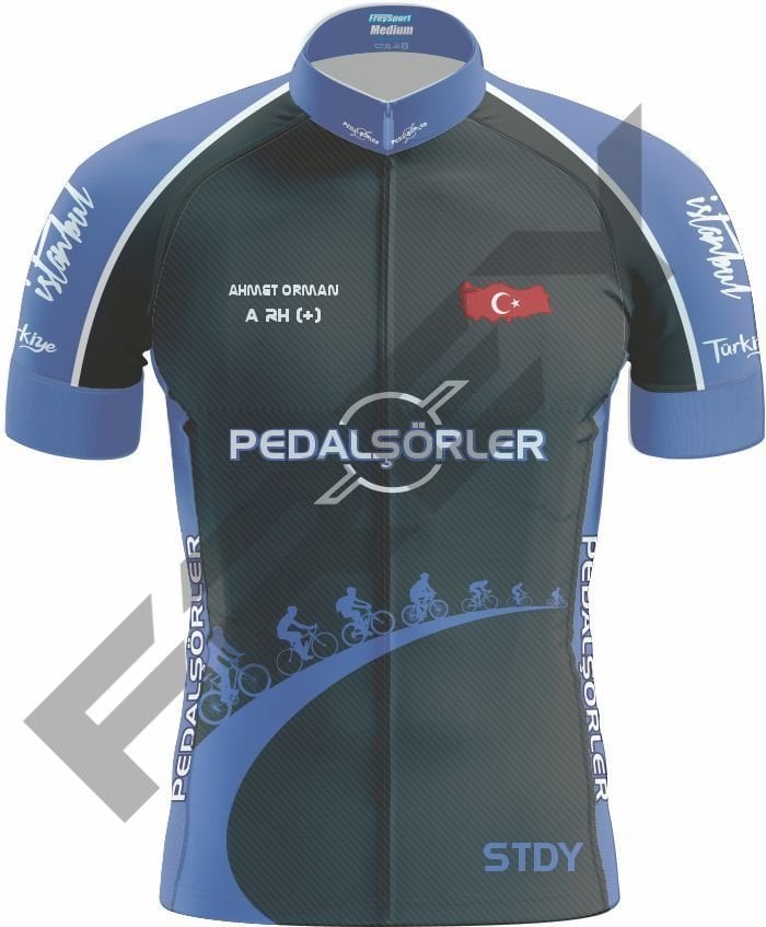 Pedalşörler Bisiklet Forması (siyah)